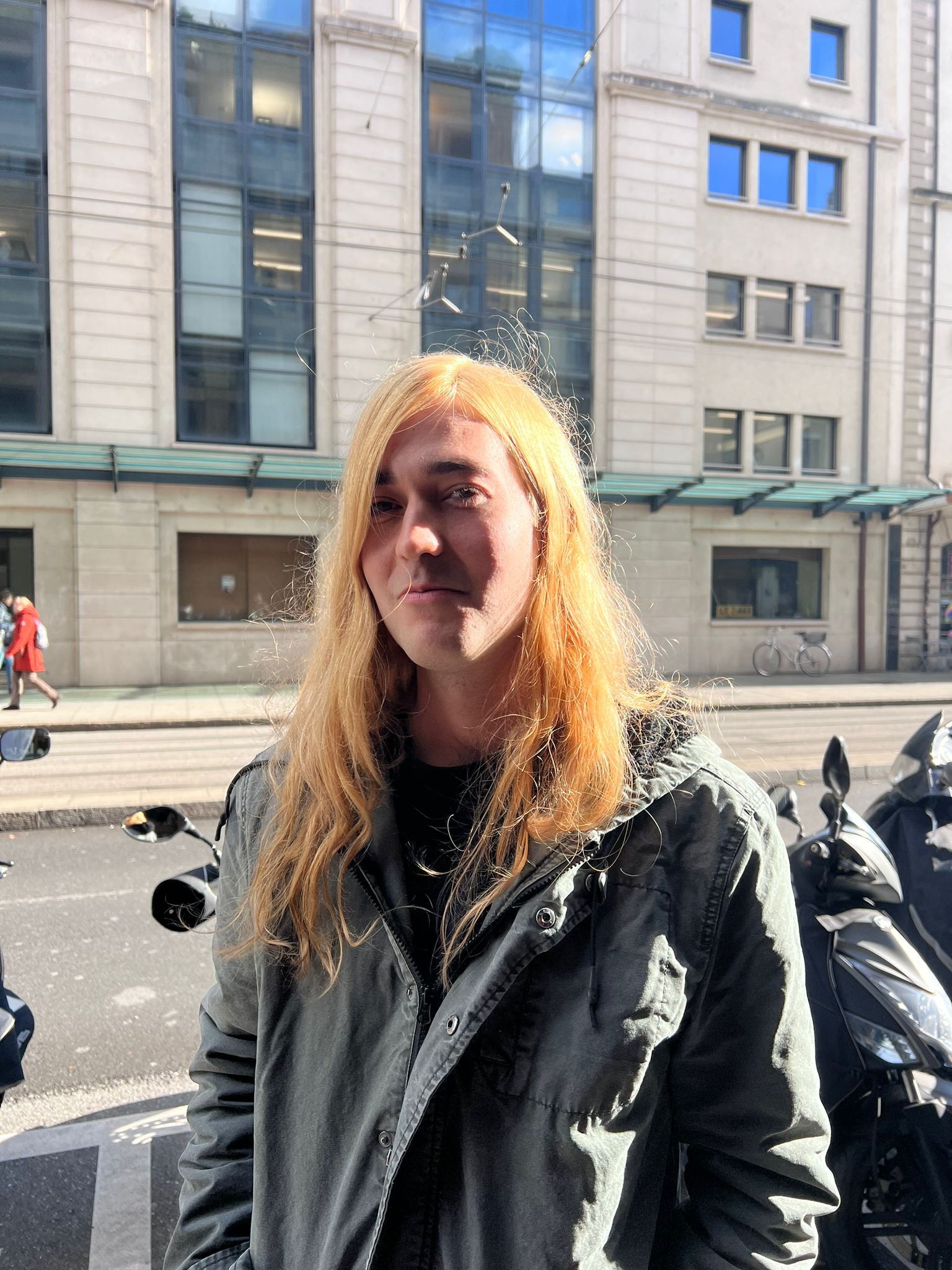 Image of Alex Bishop with gold hair