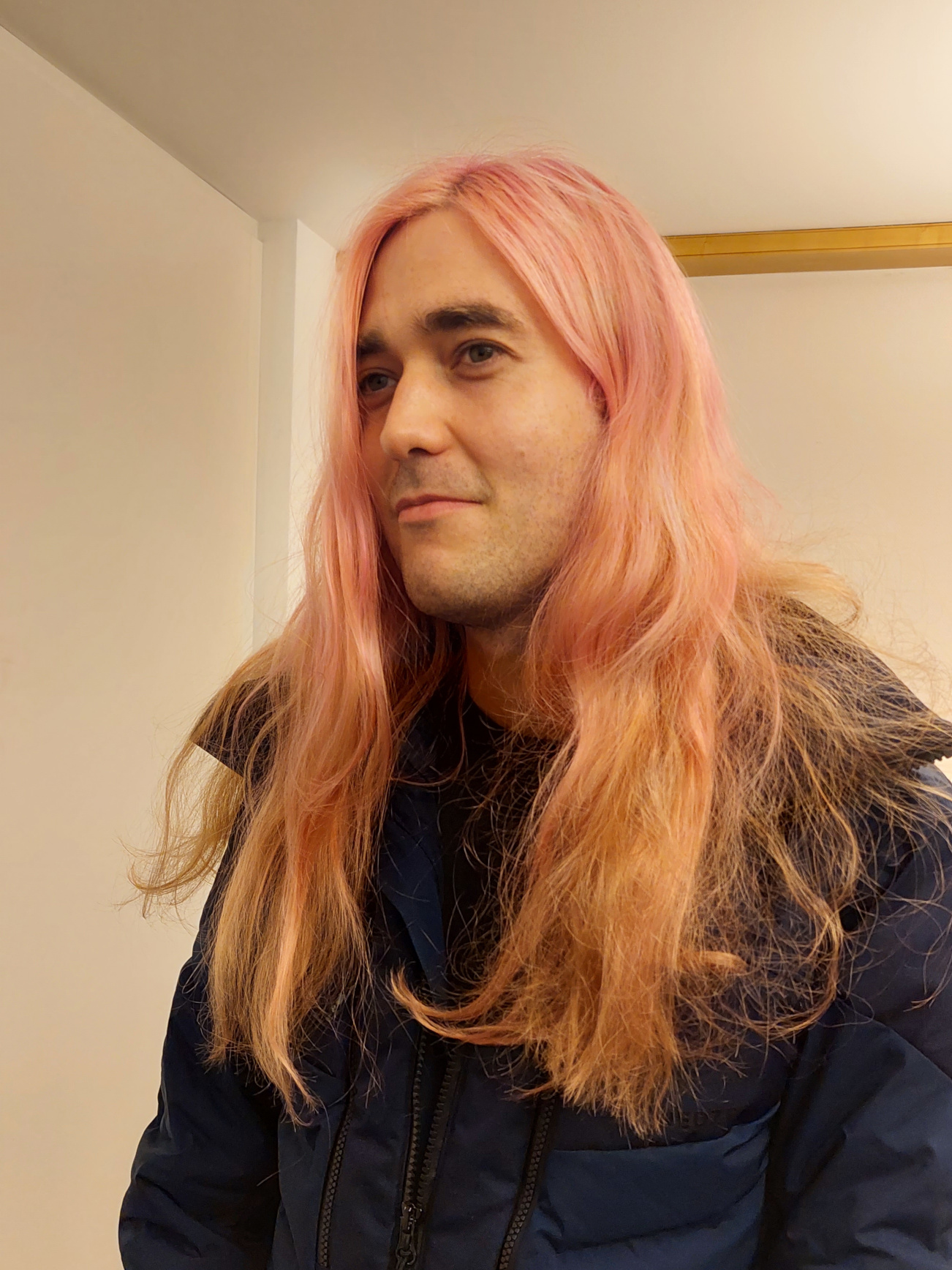 Image of Alex Bishop with pink hair